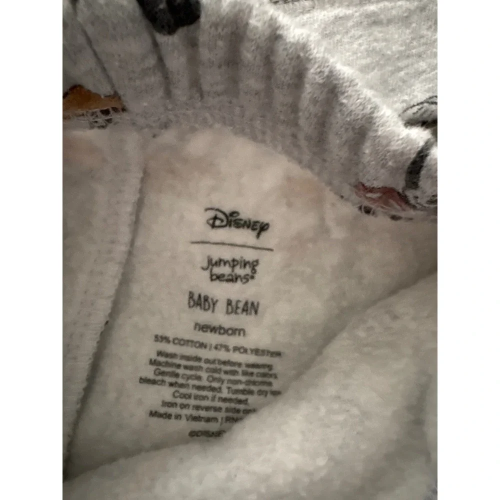 Disney Jumping Beans Mickey Mouse Gray Fleece Sweatshirt & Joggers Set Newborn